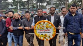 ভাষা শহীদদের প্রতি সিলেট অনলাইন প্রেসক্লাবের শ্রদ্ধাঞ্জলি