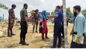 কানাইঘাটে টাস্কফোর্সের অভিযানে ক্রাশার মেশিন জব্দ