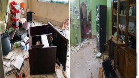 কানাইঘাটে যুবলীগ নেতা দেলওয়ার হোসেনের বাড়িতে হামলা- ভাঙচুর ও অগ্নিসংযোগ