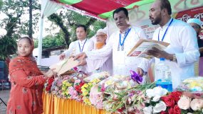 গাছবাড়ী সমাজ কল্যাণ যুব সমিতির বৃত্তি প্রদান ও জাগরণ ম্যাগাজিনের মোড়ক উন্মোচন