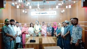 সিলেট অনলাইন প্রেসক্লাবে সৌজন্য সাক্ষাতে উইমেন চেম্বারের পরিচালনা পর্ষদ