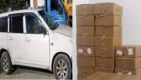 কানাইঘাটে ট্রাফিক পুলিশের হাতে ভারতীয় ৪০৭৪ পিস ক্রিমসহ প্রাইভেট কার আটক