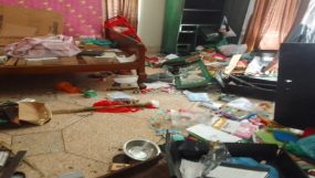কানাইঘাটের বীরদলে প্রবাসী আ.লীগ নেতা মিছবাহ উদ্দীনের বাড়িতে পুনরায় হামলা ও ভাঙচুর