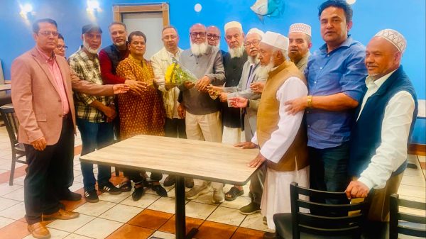 আমেরিকার মিশিগানে সিলেটের সাবেক পিপি এডভোকেট নুরুল হক সংবর্ধিত