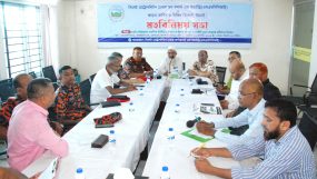 সিলেট মেট্রোপলিটন চেম্বারে ফায়ার লাইসেন্স নবায়ন ও সেফটি প্ল্যান সংক্রান্ত জটিলতা নিরসনে মতবিনিময়