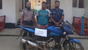 কানাইঘাট থানা পুলিশের অভিযানে চোরাই মোটর সাইকেল উদ্ধার! আটক-১